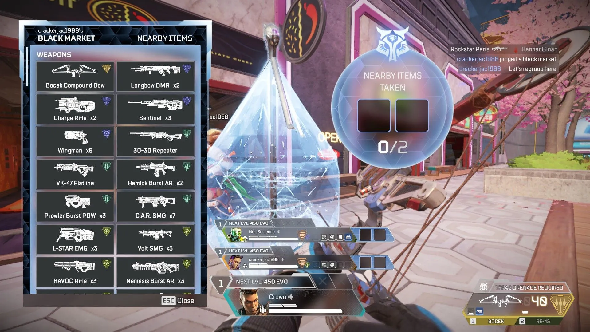 Loba sử dụng Black Market Boutique, Ulti lấy đồ cho đội trong Apex Legends