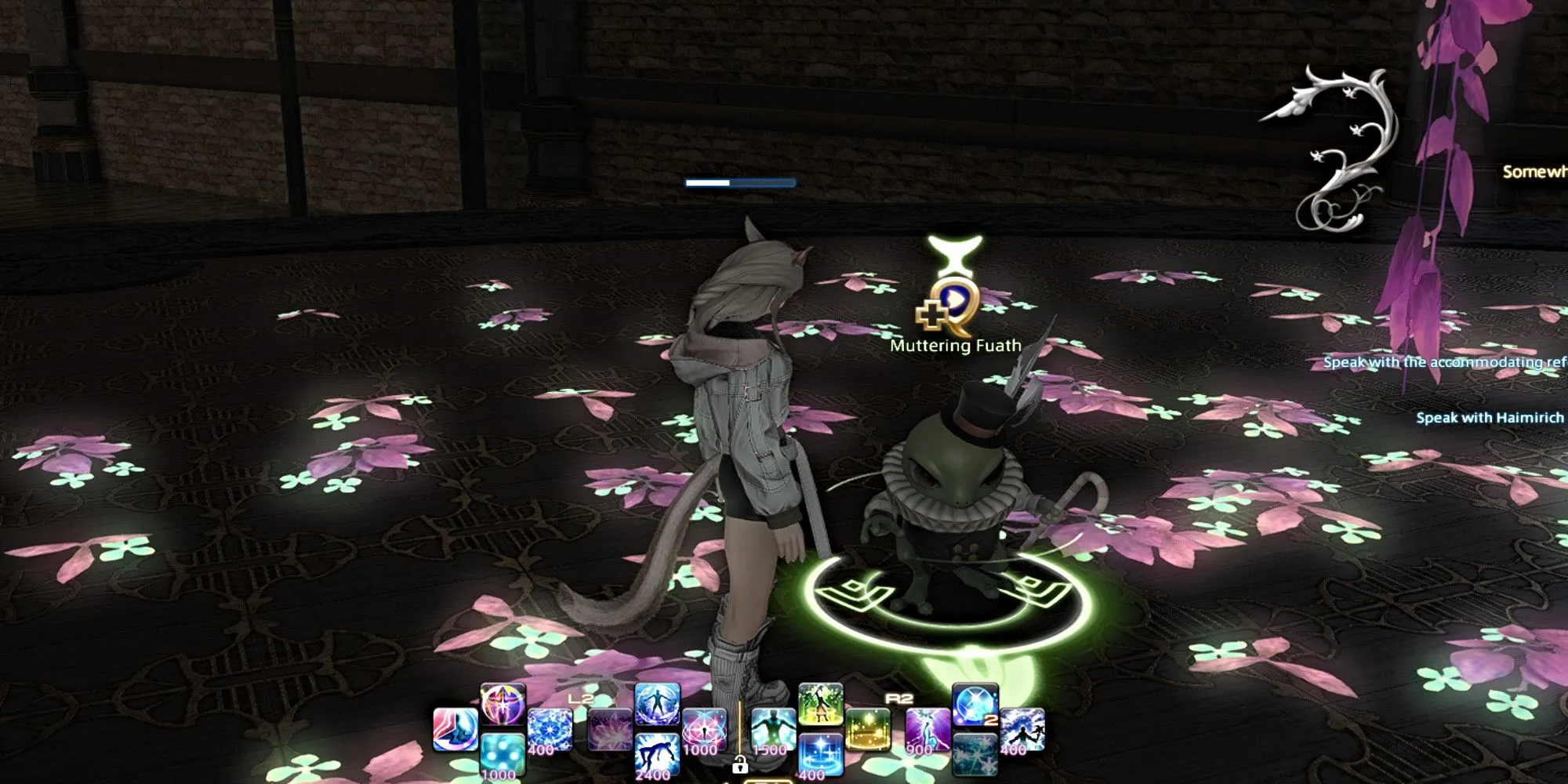 Màn hình Fuath trong Pilgrim's Traverse (FFXIV) - giao diện khu vực ngục sâu