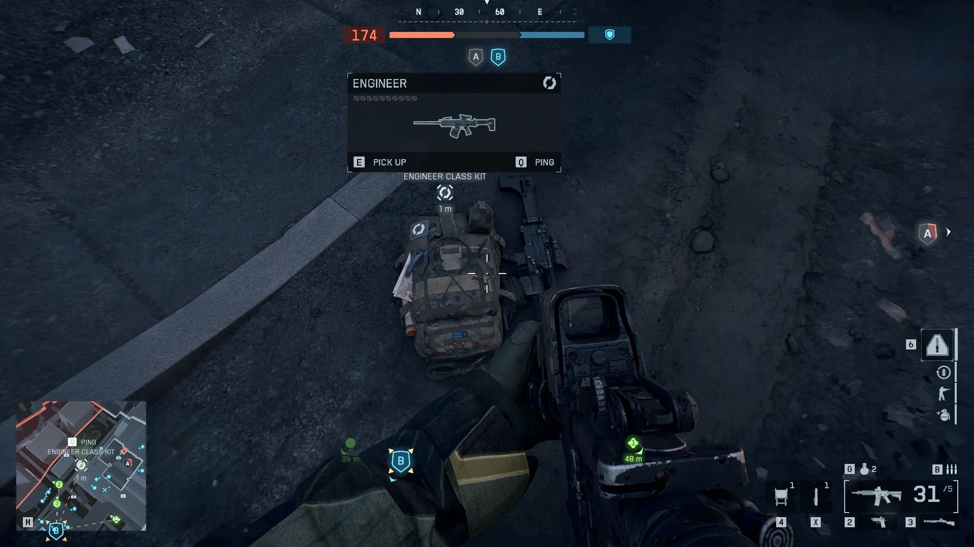 Nhặt kit tử trận trong Battlefield 6 để sử dụng vũ khí cao cấp tăng XP