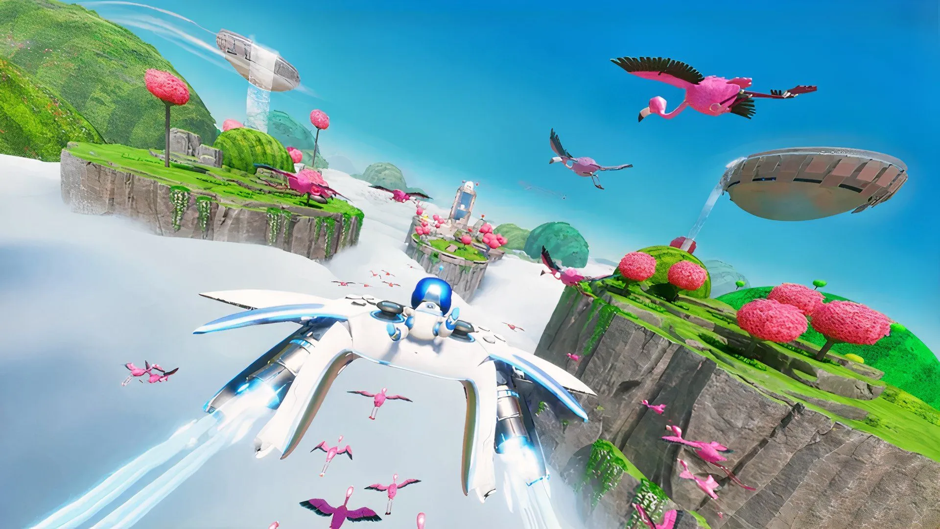 Phân cảnh gameplay Astro Bot với các thử nghiệm thiết kế platforming và tương tác môi trường